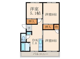 本梅ビルの物件間取画像